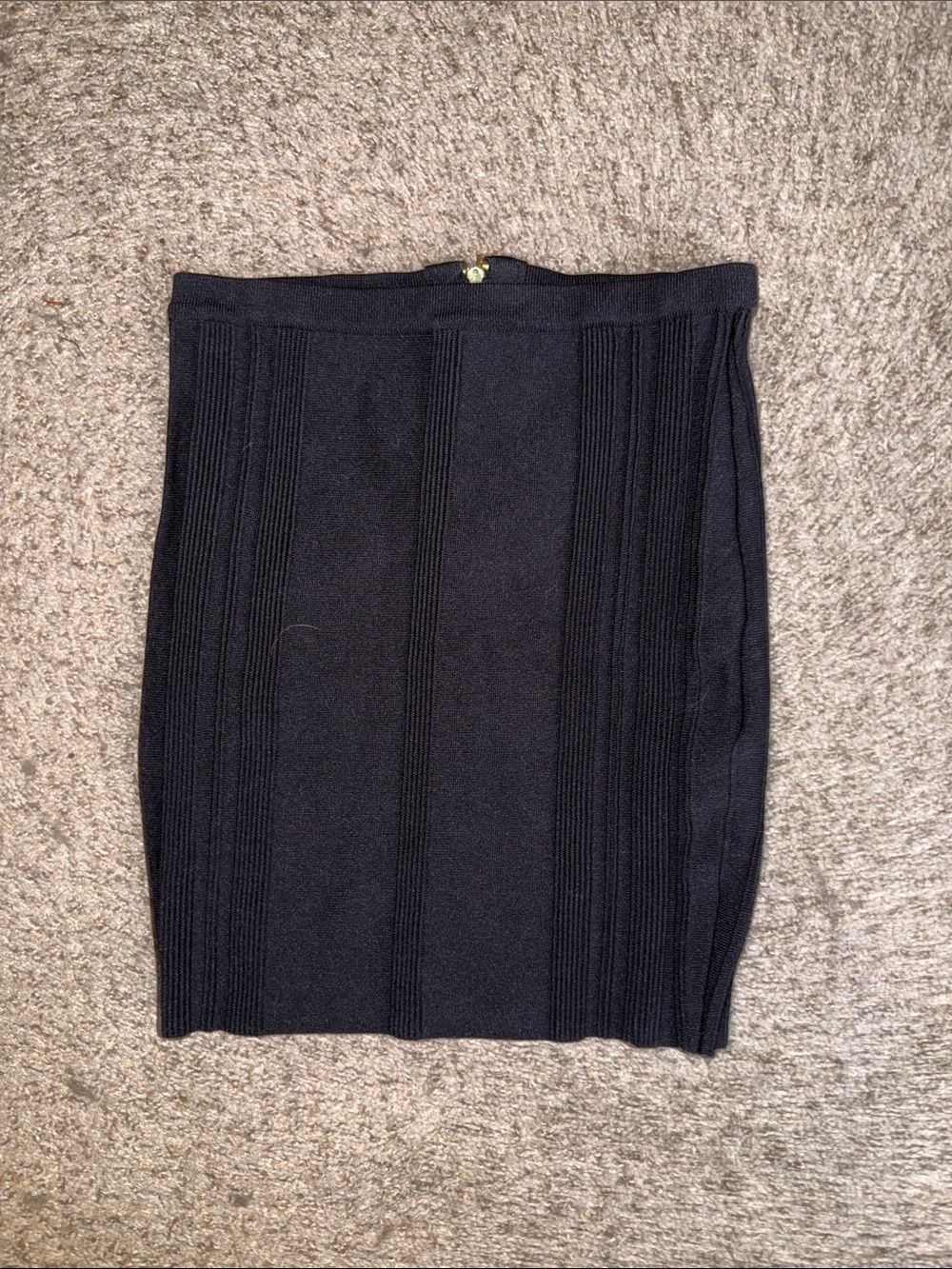 Guess Black Ribbed Pencil Skirt
